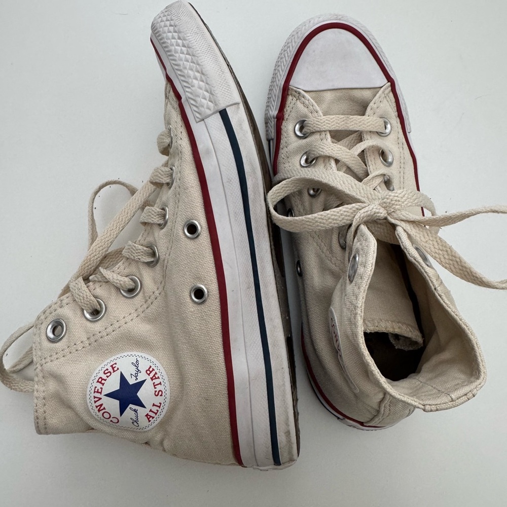 Converse Women's Cream High-Top Sneakers